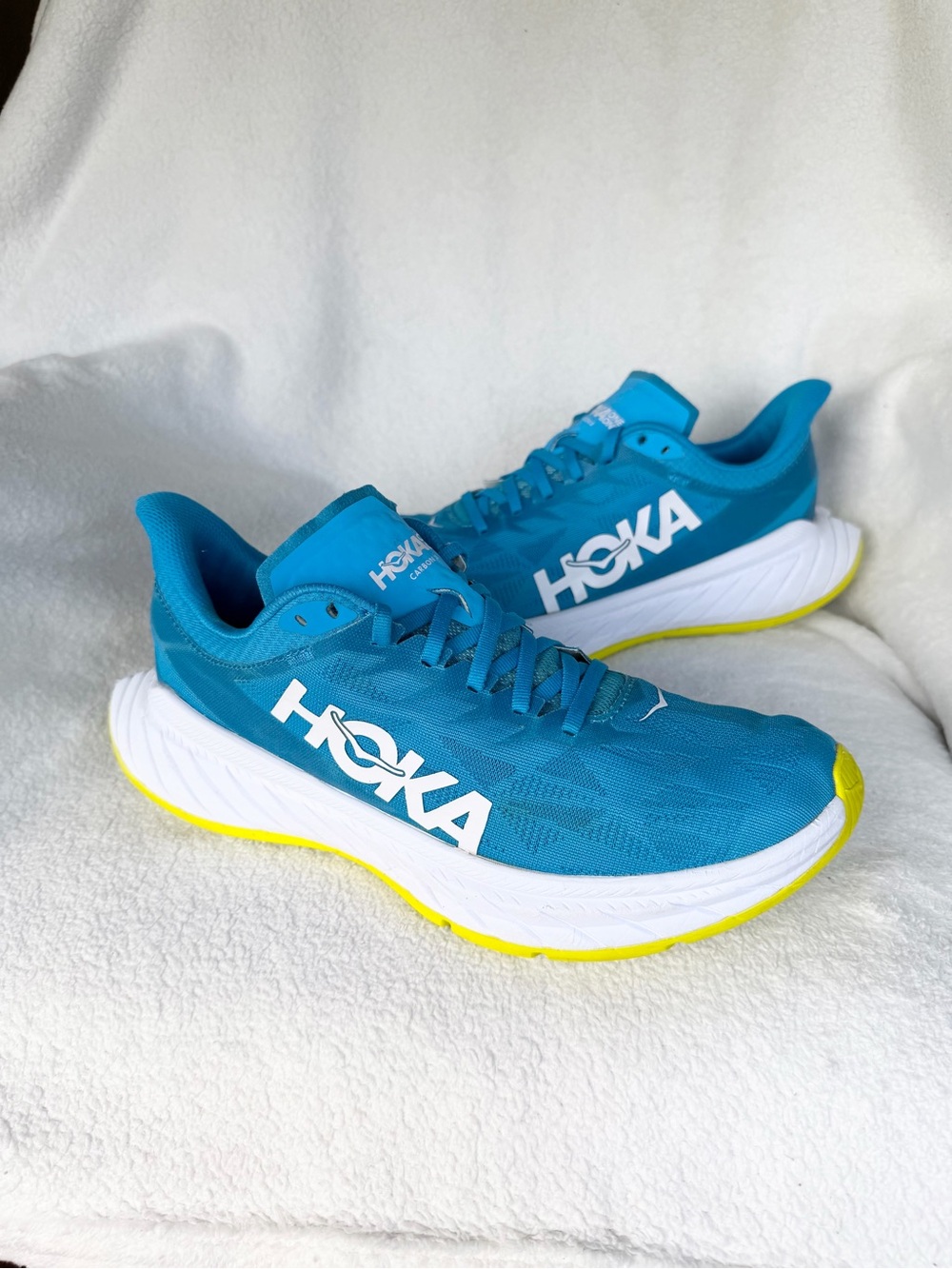 HOKA Carbon X 2 ‘Diva Blue Citrus’ Men’s Size 9 D 1113526DBCTR Running Shoes